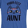 Women's - Instant Message - Purrfect Aunt Short Sleeve Graphic T-Shirt - 2 of 4