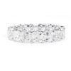 Pompeii3 10 1/2 Ct Asscher Cut Moissanite Eternity Ring Wedding Band 10k Gold - 2 of 4