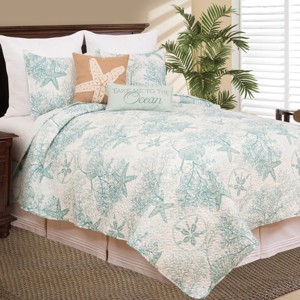C&F Home Ocean Treasures Quilt Set - Reversible and Machine Washable - 1 of 4