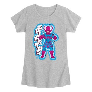 Girls' - Marvel - Fantastic Four Galactus Fitted Short Sleeve Graphic T-Shirt - 1 of 3