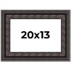 PosterPalooza | 3.5" Wide Ornate Black Picture Frame - UV Acrylic, Backing Board, Hanging Hardware Included - 2 of 4