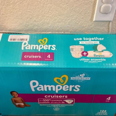 Pampers Cruisers Lot de 88 couches jetables pour bébé, taille 7