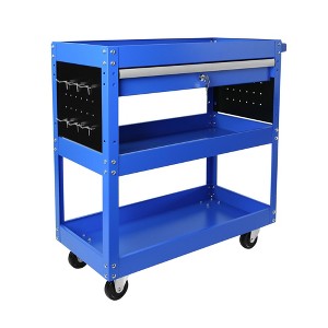 NicBex Rolling Tool Cst Steel Tool Cart with Wheels and Multilayer Storage for Workshop Garage, Blue - 1 of 4