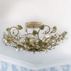 Crystorama Lighting Josie 5 - Light Flush Mount in  Champagne Green Tea - 3 of 4