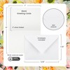 New York Central Folded Watercolor Cards with Envelopes - 5" x 7" - 140lb Cold Pressed, Bright White 100% Cotton - Archival Acid-Free Watercolor Paper - 4 of 4