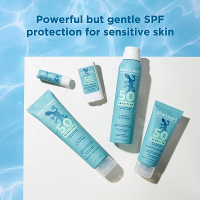 Blue Lizard Sensitive Mineral Sunscreen Lotion - SPF 50+ - 5 fl oz: Whole Body, No Fragrance Added, Vegan