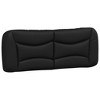 vidaXL Headboard Cushion Black 53.9" Faux Leather - 2 of 4