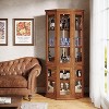 Tribesigns 70.87-Inch Corner Bar Cabinet, 5-Tier Wine Cabinet, Home Bar Liquor Cabinet for Dining Room, Living Room, Kitchen - 4 of 4