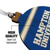 Hampton University HU Stripes Wood Christmas Tree Holiday Ornament - 3 of 4