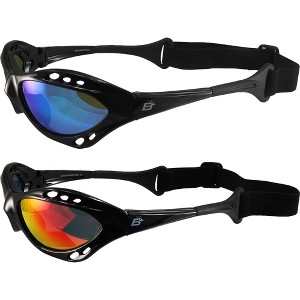 2 Pairs of Birdz Eyewear Seahawk Safety Goggles with Blue, Red Mirror Lenses - 1 of 4