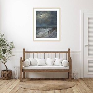 Amanti Art The Beach Fence I by David Swanagin Framed Wall Art Print - 1 of 4