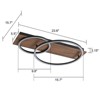 LLHZSY Integrated LED Wood Flush Mount Ceiling Light Fixture, 2-Light 23 3/5 Inch - 3 of 4