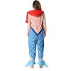 Just Love Womens One Piece Mermaid Adult Bodysuit Hooded Pajamas - 4 of 4