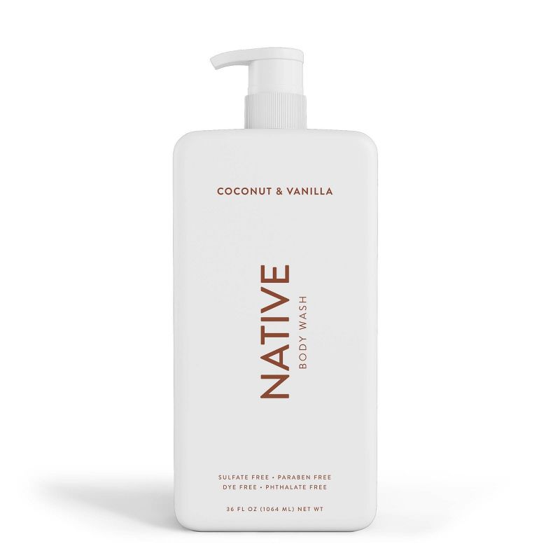 Native Body Wash with Pump - Coconut &#38; Vanilla - Sulfate Free - 36 fl oz, 3 of 12