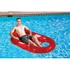 Poolmaster Deluxe French Lounge-Dual Pack Swimming Pool Floats - Blue/Red/White - 4 of 4