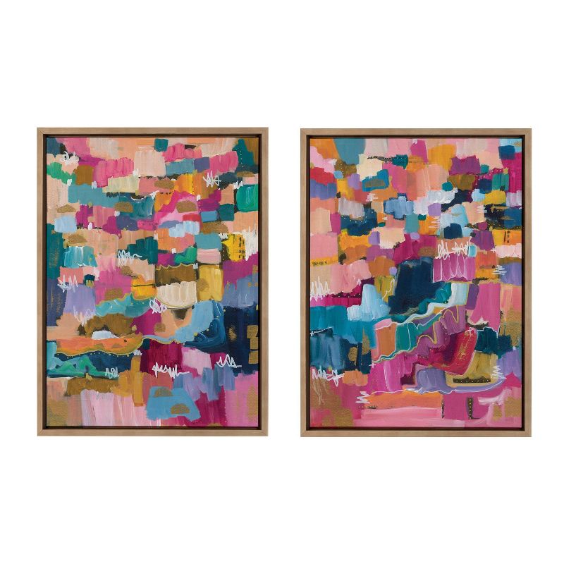 Kate &#38; Laurel All Things Decor (Set of 2) 18&#34;x24&#34; Sylvie Applause Framed Wall Arts by Leah Nadeau Gold, 1 of 8