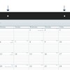 Desk Pad 21.75 x 17 White Sheets Black Binding Clear Corners 12-Month (Jan to Dec): 2025 - 4 of 4