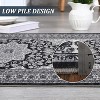 Vintage Washable Area Rug, Floral Medallion, Ultra Soft Accent Carpet for Living Room, Bedroom, Entryway, Non-Slip, Low-Pile - 4 of 4