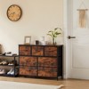 Dresser with 6 Drawers, Dressers for Bedroom, Fabric Storage Tower, Hallway, Entryway, Closets, Sturdy Steel Frame, Wood Top, Easy Pull Handle - 2 of 4