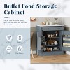 NicBex Kitchen Pantry Sideboard Cabinet with Storage Drawer & 2 Adjustable Shelves & 2 Door Shelves,Coffee Bar Buffet Cabinet for Dining Room - 4 of 4