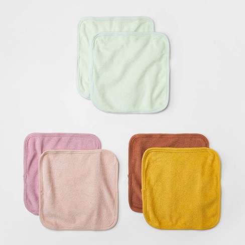 Set of 3 Waffle Washcloths in Size of 9x9 Inches, Organic Cleaning
