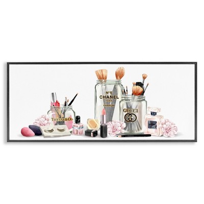 Stupell Industries Floral Makeup Collection Still Life, 24" x 10"