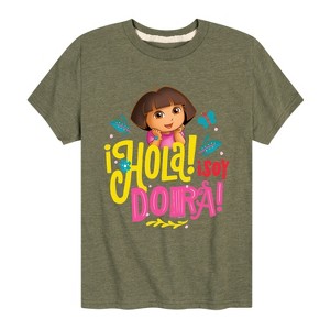 Boys' - Dora the Explorer - Hola Isoy Dora Short Sleeve Graphic T-Shirt - 1 of 3
