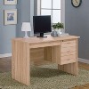 NicBex Home Office Desk 39.5" L Modern Writing Desk with 3 Lockable Drawers on Metal Slides and Wooden Frame for Office, Study, Living Room - 2 of 4