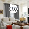 TWOPAGES Metal Smooth Curtain Rings with Eyelets (Black, Set of 32) - 2 of 2
