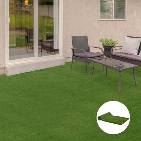 Outsunny 10' X 3' Artificial Turf Grass With Simulated Look & Feel Uv ...