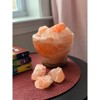 Fire Bowl Salt Lamp Pink - Q&A Himalayan Salt: Traditional Modern Decor, No Assembly, E12 Bulb Included - 3 of 4