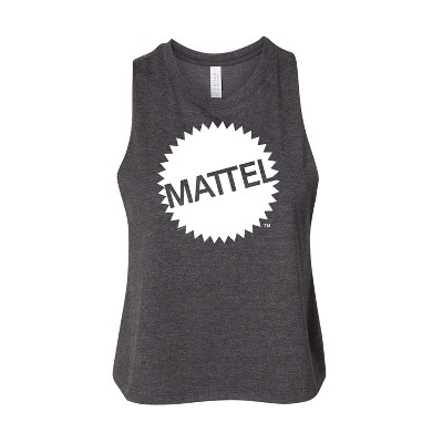 Women's Mattel Mattel Original Logo Graphic Racerback Tank - Heather Charcoal - Medium