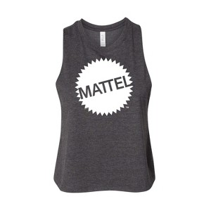 Women's Mattel Mattel Original Logo Graphic Racerback Tank - Heather Charcoal - Medium - 1 of 2