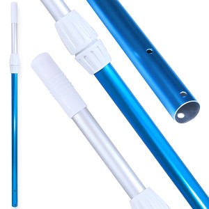 Swimline Hydrotools 2 Piece Telescopic Pole with Reinforced Non Slip Locking Cams for Swimming Pool Cleaning Skimmer Nets, Vacuum Heads, and Brushes - 1 of 4