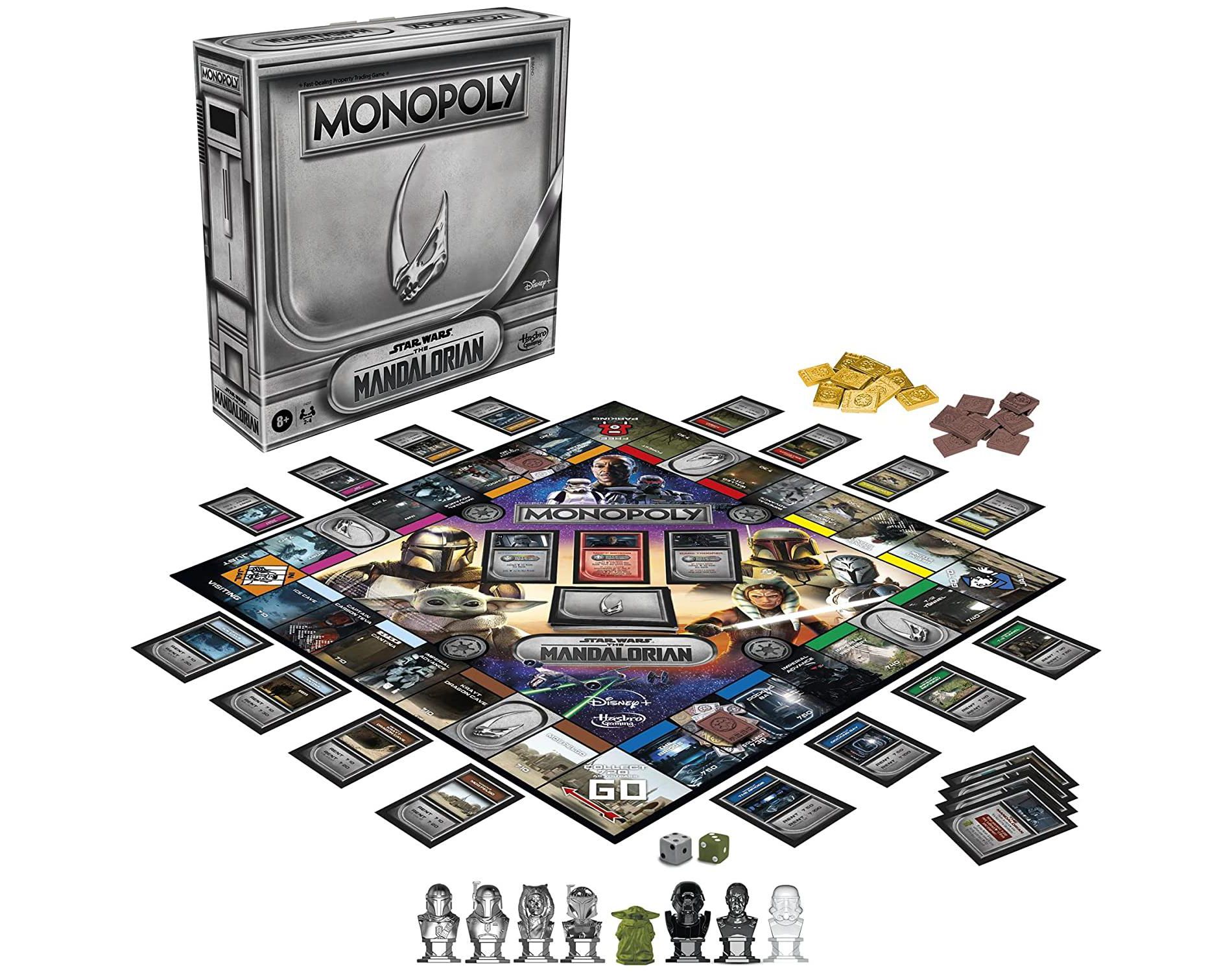 Monopoly: Star Wars The Mandalorian Edition Board Game – Protect Grogu and Battle Imperial Enemies