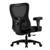 GlasFlength Task and Office Chairs Adjustable Office Chair Ergonomic Swivel Chair Computer Arm Chair for Long Sitting, Black, 24.75"*22"*42.5" - 3 of 4