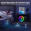 2 Pints Portable Dehumidifier for Home & Basement, Sleep Mode 650 sq ft，High-Efficiency Quiet Air Dryer, White - 2 of 4