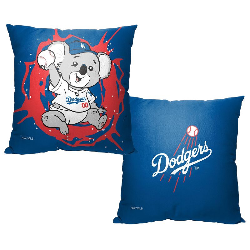 18&#34;x18&#34; MLB Los Angeles Dodgers Mascot Printed Decorative Throw Pillow, 3 of 6