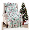 Plazatex Cardinal plush Decorative Machine Washable Throw 50" x 60" White - 2 of 4