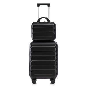 YOOCOZZ 2-Piece 14"/20" Luggage Sets in ABS with Spinner Wheel,Combination Lock and Cosmetic Case - 1 of 4