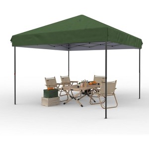 10'x10' Pop Up Canopy Tent,Waterproof Outdoor Canopy,with Roller Bag, 4 x Sandbags,4 x Stakes - 1 of 4