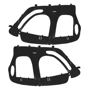 VEVOR Cab Enclosure Upper Doors, Compatible with Polaris RZR XP4 1000/Turbo 2014-2023, Windproof Upgraded Zipper UTV Soft Side Window Kit, Black - 1 of 4