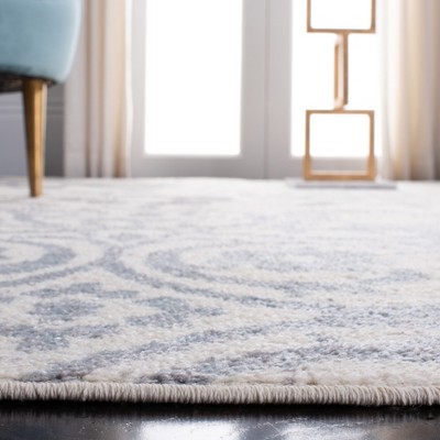 Chic Lodge Style Ivory Square Synthetic Easy-Care Area Rug