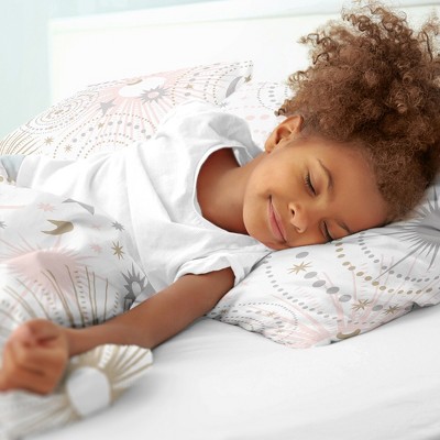 Sweet Jojo Designs Full/Queen Comforter Bedding Set Celestial Pink Gold and Grey 3 pc — фото 4