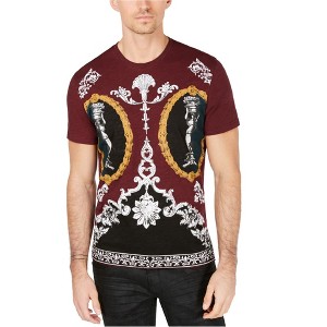 I.N.C International Concepts Mens French Baroque Graphic T-Shirt, Red, Small - 1 of 1