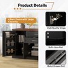 LIVAREEmlen 63" Farmhouse Baker's Racks with 2 Drawers & Door Rack and Adjustable Shelves for Kitchen,Living Room, Entryway,Dining Room - 4 of 4