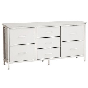 Lyngins Modern 7-Drawer Dresser with Wooden Top, Chest of Drawers with Metal Frame,Pulls,Storage Furniture for Bedroom,Living Room - 1 of 4