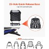 VEVOR Motorcycle Top Case, Universal Aluminum Alloy Motorbike Tail Box with Leather Lining, 55L Waterproof Detachable Motorcycle Top Box, Black - 4 of 4