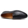 Santimon Men's Classic Leather Loafers Slip-On Formal Dress Shoes Black - 3 of 4