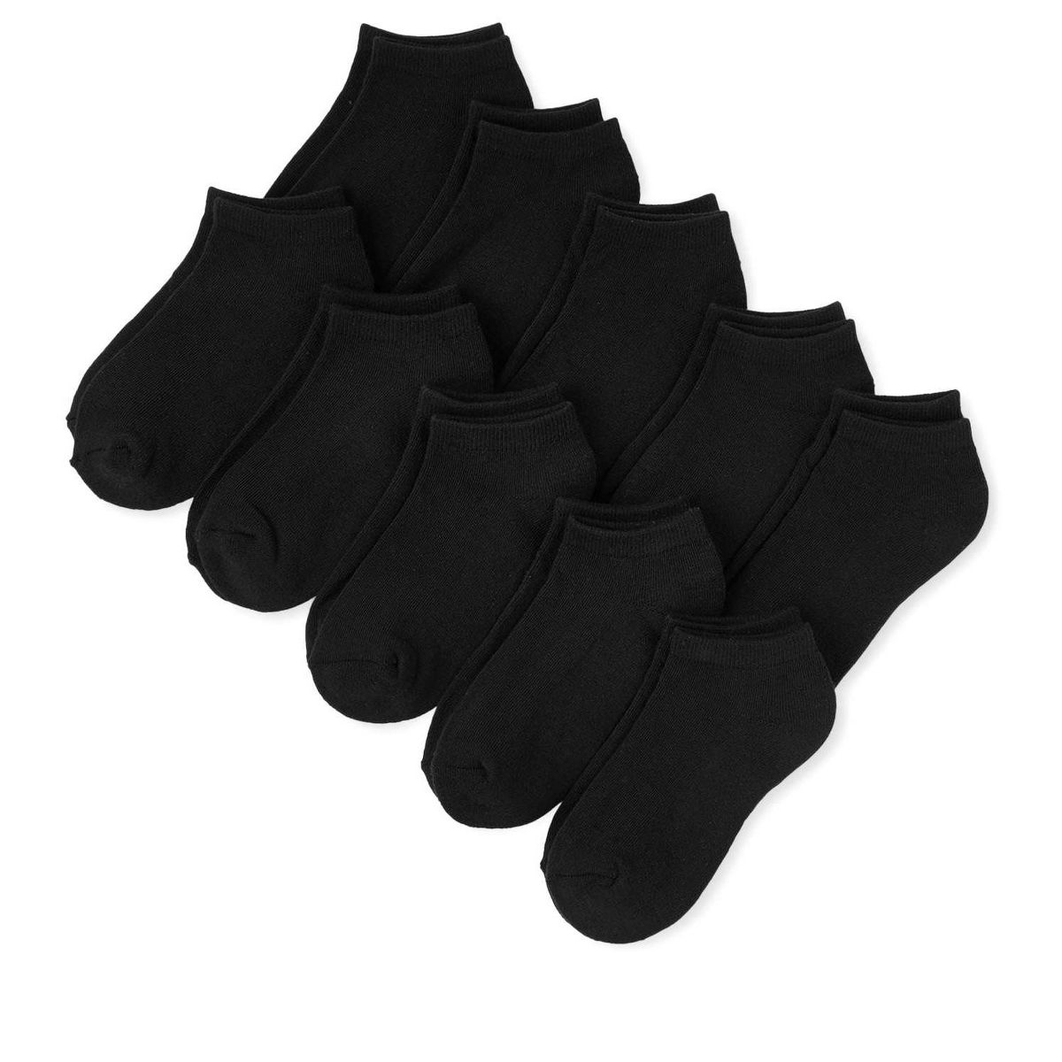 The Children's Place Toddler Kids Cushioned Ankle Socks 10-Pack